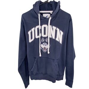 League UConn Huskies Hoodie Unisex S Navy Blue Embroidered Collegiate NCAA